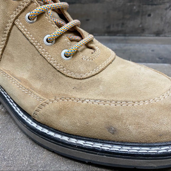 Hunter Commando Womens Tan Suede Boots Size 10 - Picture 2 of 9